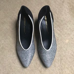 Classic black and white pumps